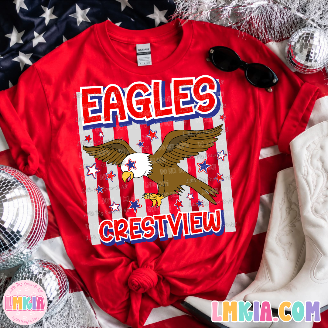 Striped Eagles T-Shirt