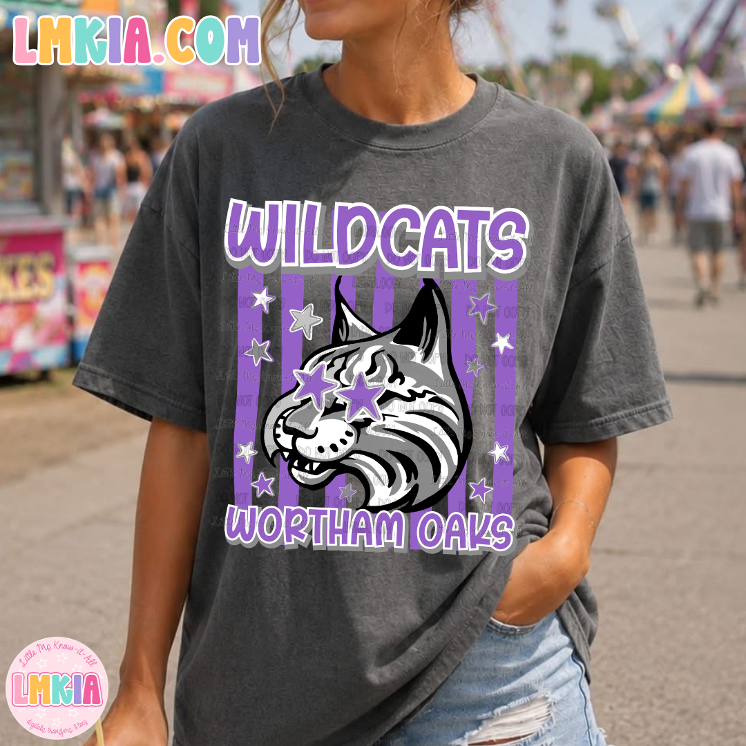 Striped Wildcats T-Shirt
