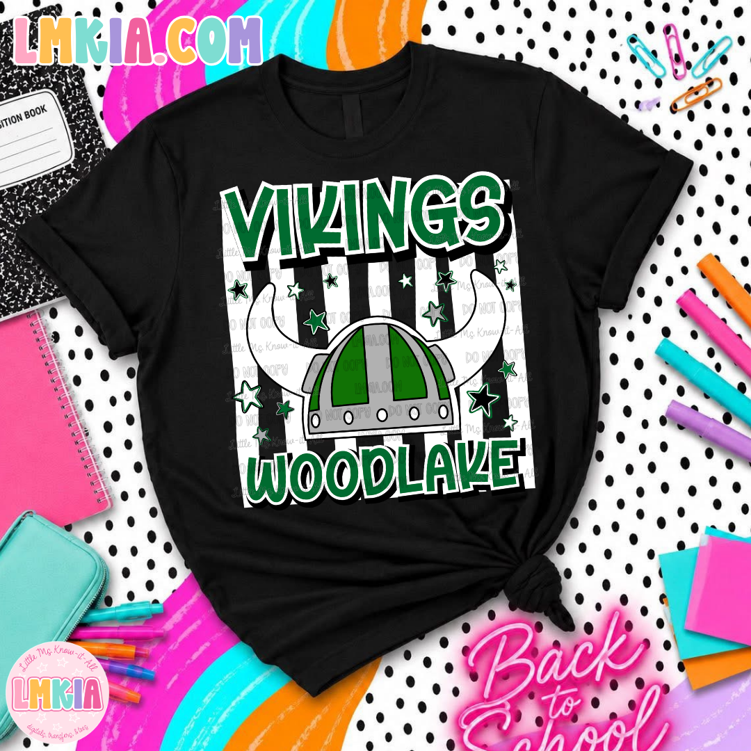 Striped Vikings T-Shirt