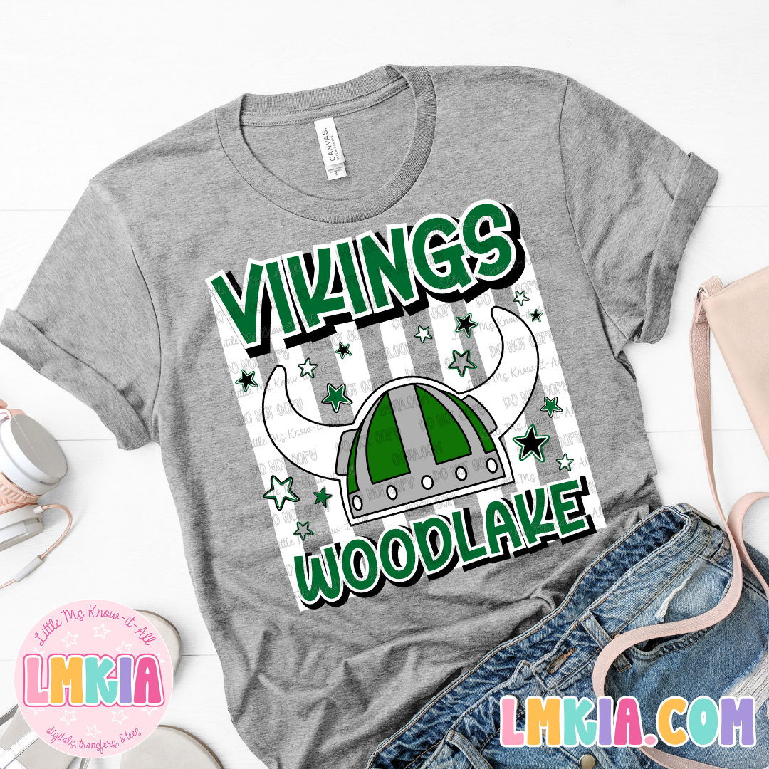 Striped Vikings T-Shirt