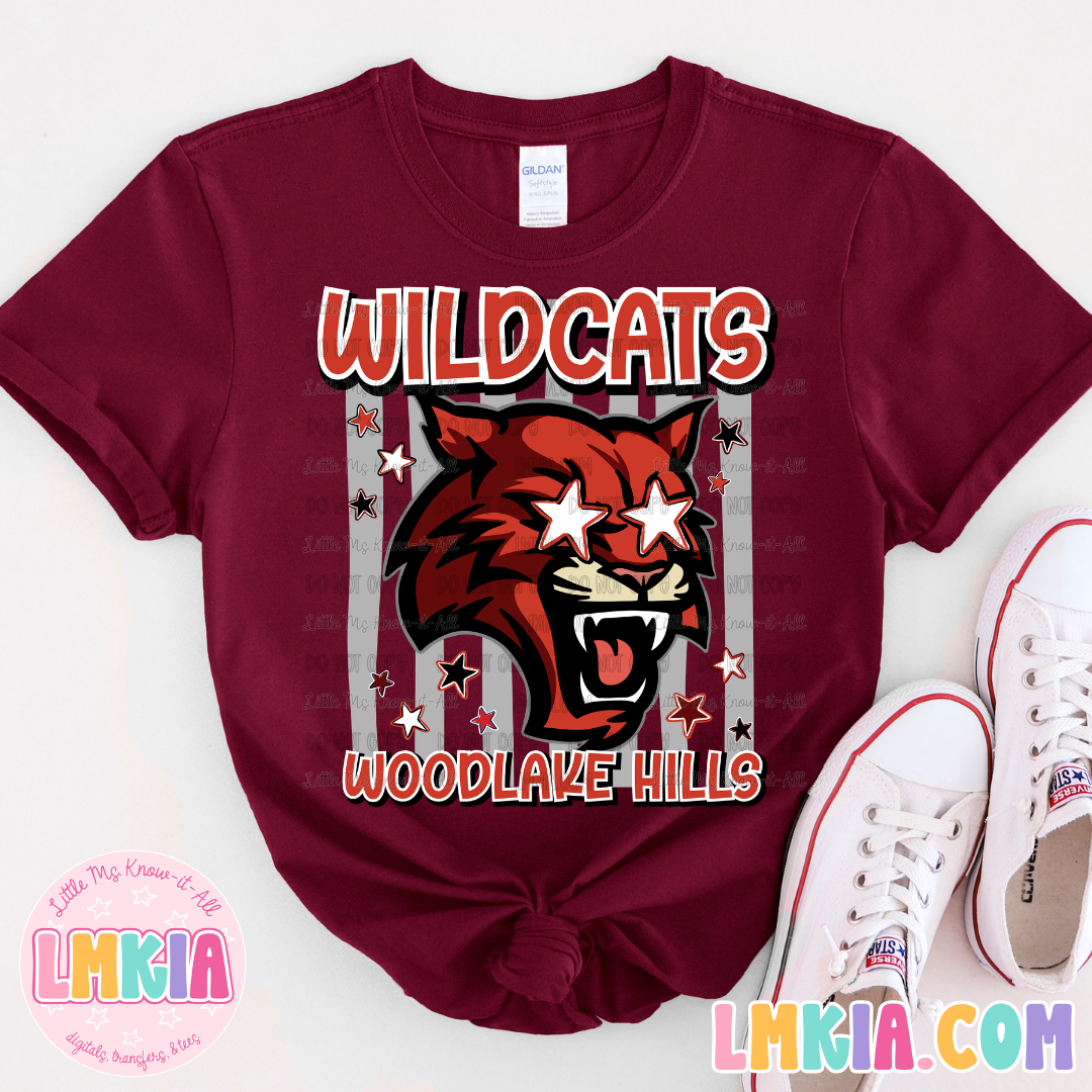 Striped Wildcats T-Shirt