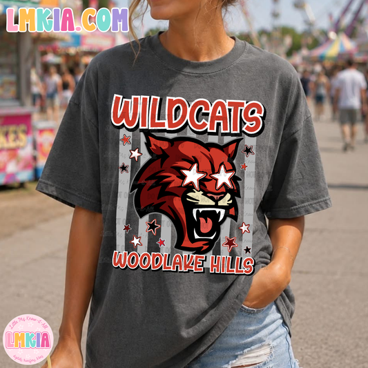Striped Wildcats T-Shirt
