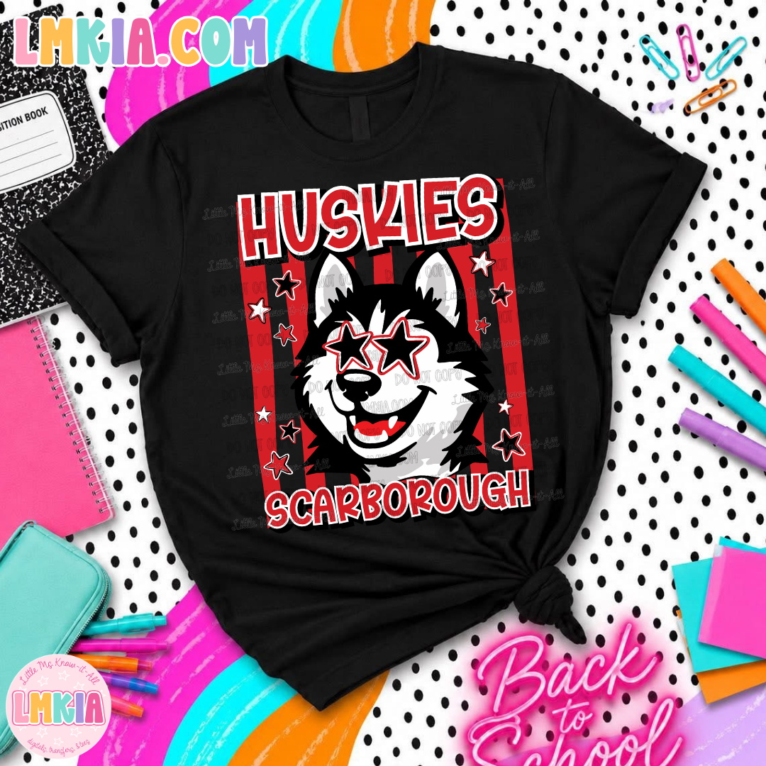 Striped Huskies T-Shirt