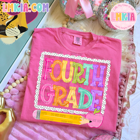 Rainbow Daisy Grade Level T-Shirt