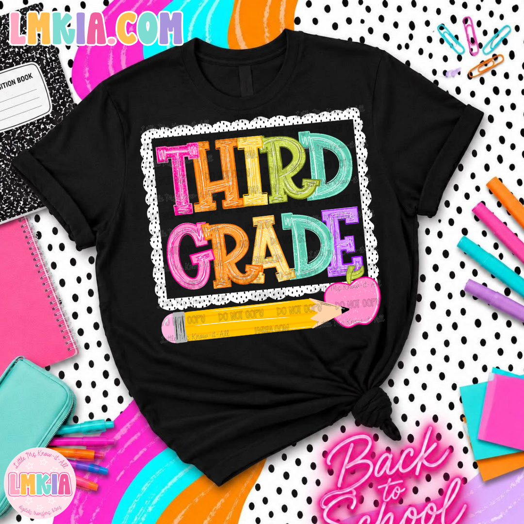 Rainbow Daisy Grade Level T-Shirt