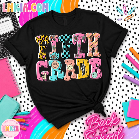 Doodle Pattern Grade Level T-Shirt