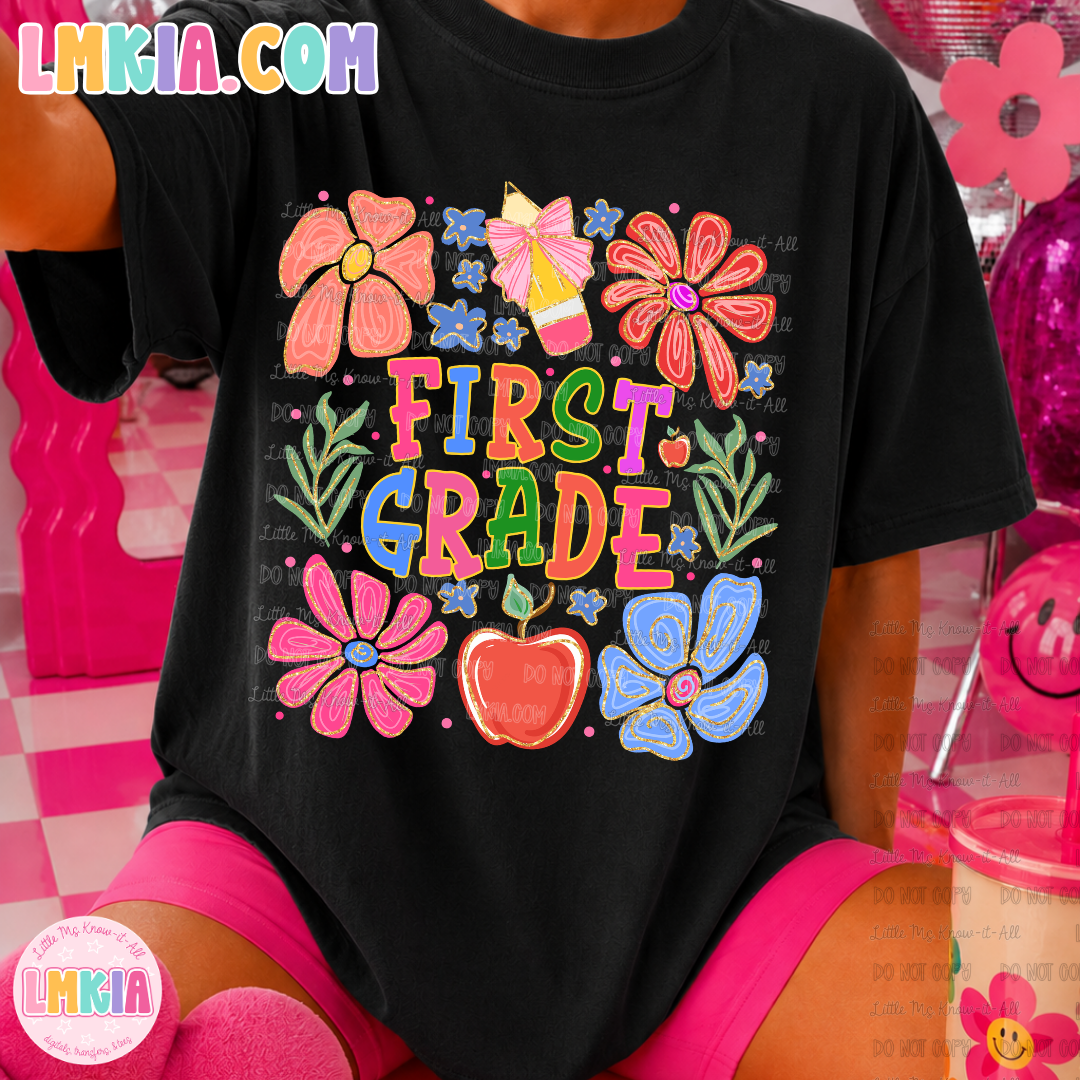 Pastel Floral Grade Level T-Shirt
