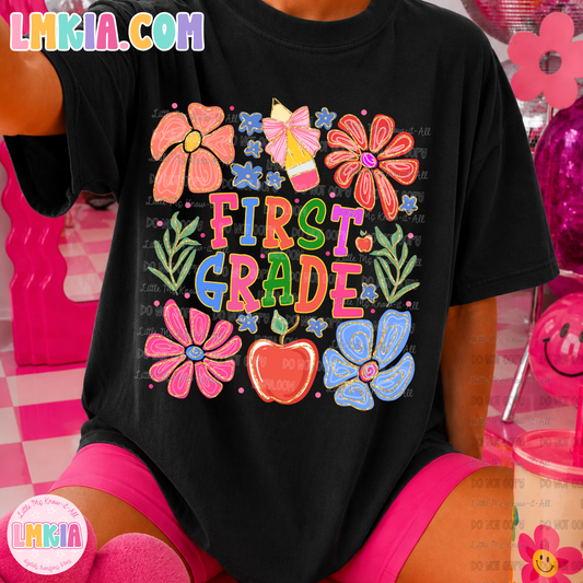 Pastel Floral Grade Level T-Shirt