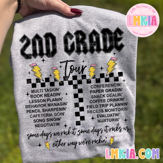 Rock Tour Grade Level Teacher T-Shirt