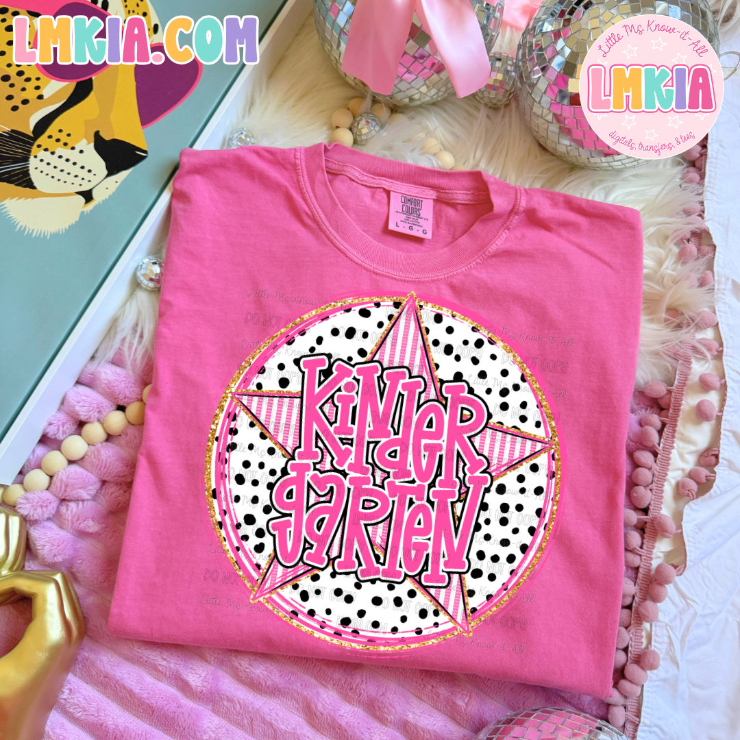Dalmatian Star Grade Level Teacher Team T-Shirt