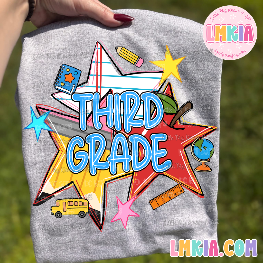 School Stars Grade Level Teacher T-Shirt