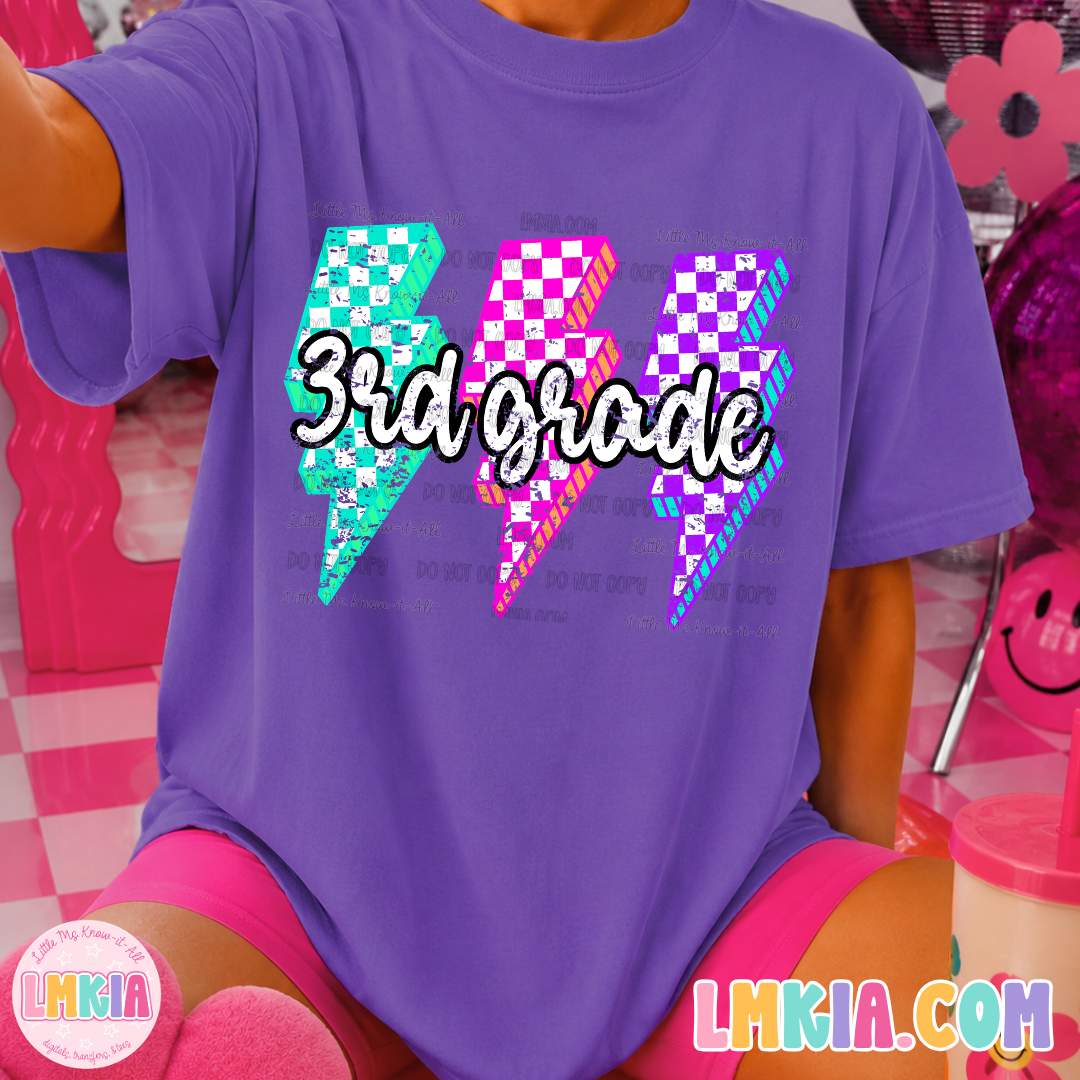 Neon Lightning Bolt Grade Level T-Shirt