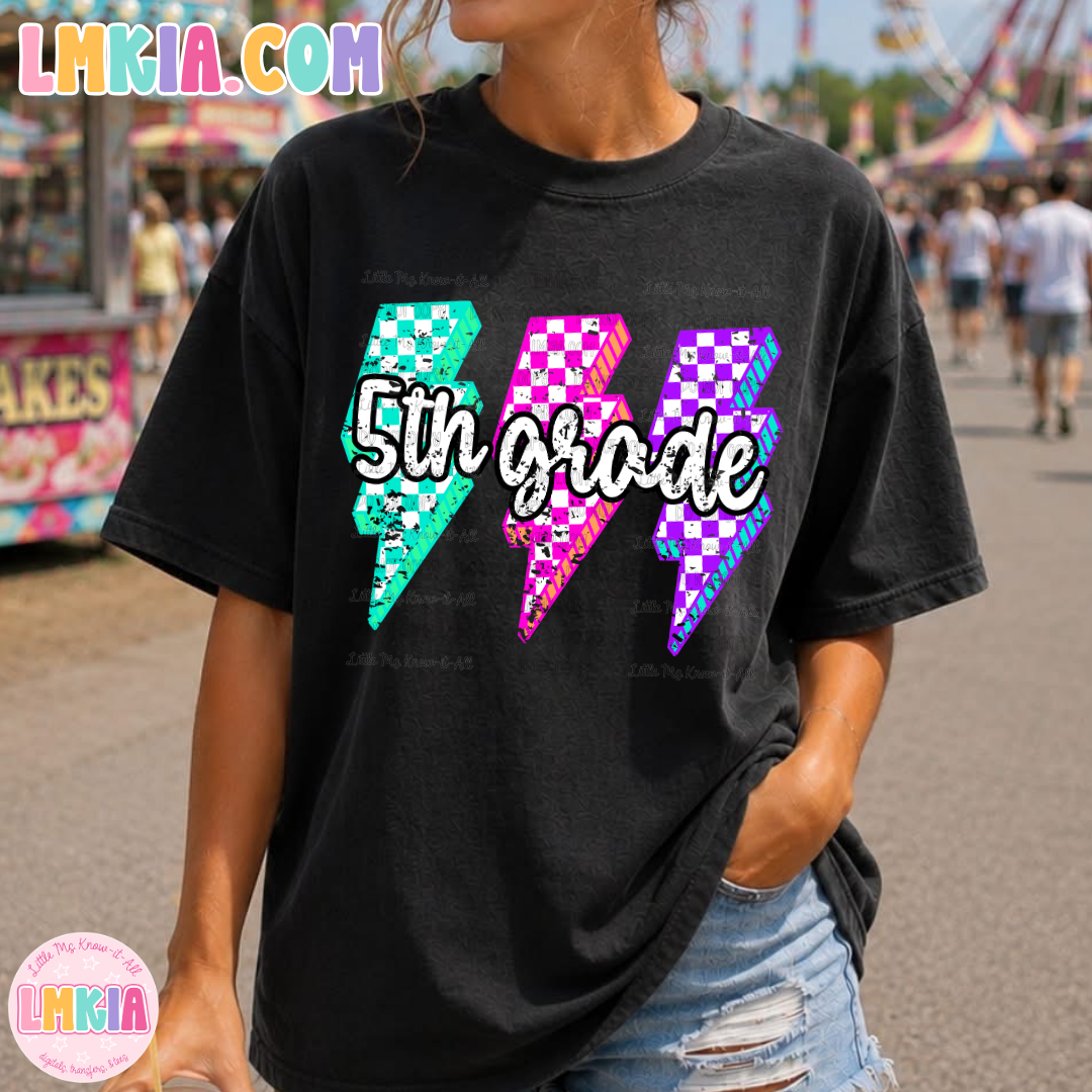 Neon Lightning Bolt Grade Level T-Shirt