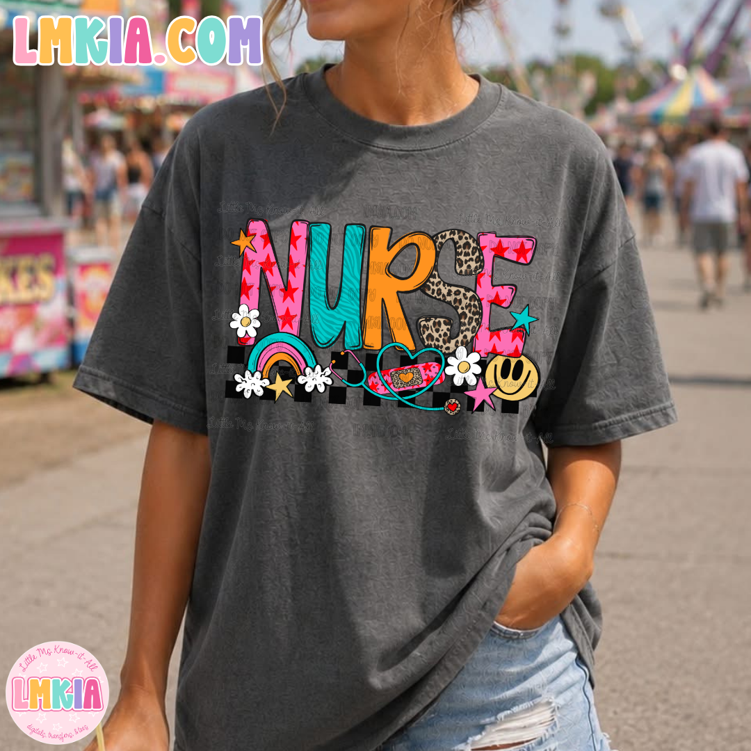 Smily Patterned School Staff T-Shirt