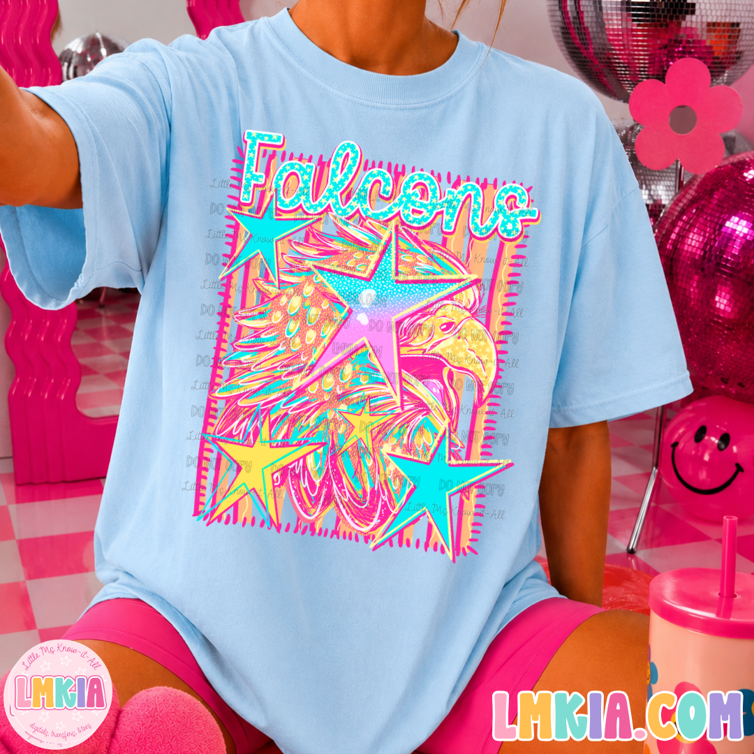 Neon Star Mascot T-Shirt