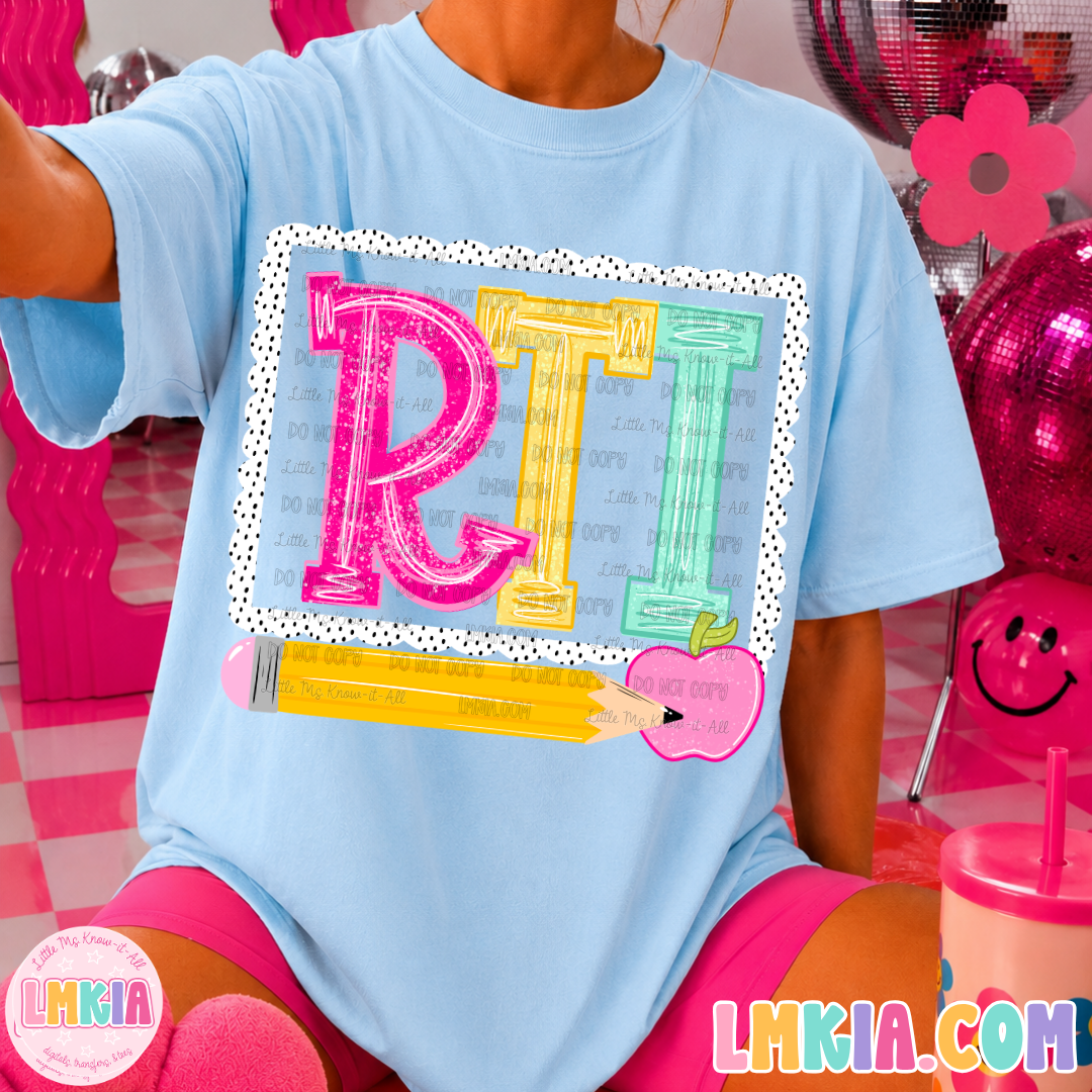Rainbow Dalmatian School Staff T-Shirt