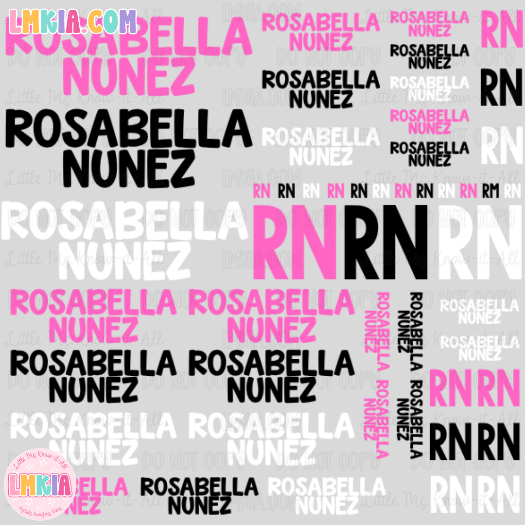 Personalized Name UVDTF Transfer Custom Bundle