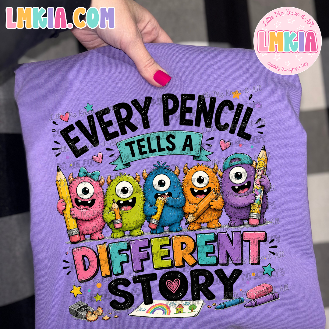 Every Pencil Tells A Different Story T-Shirt