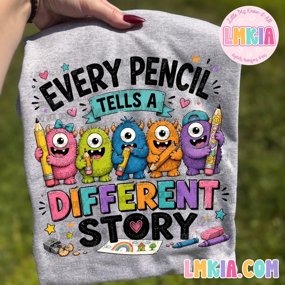 Every Pencil Tells A Different Story T-Shirt