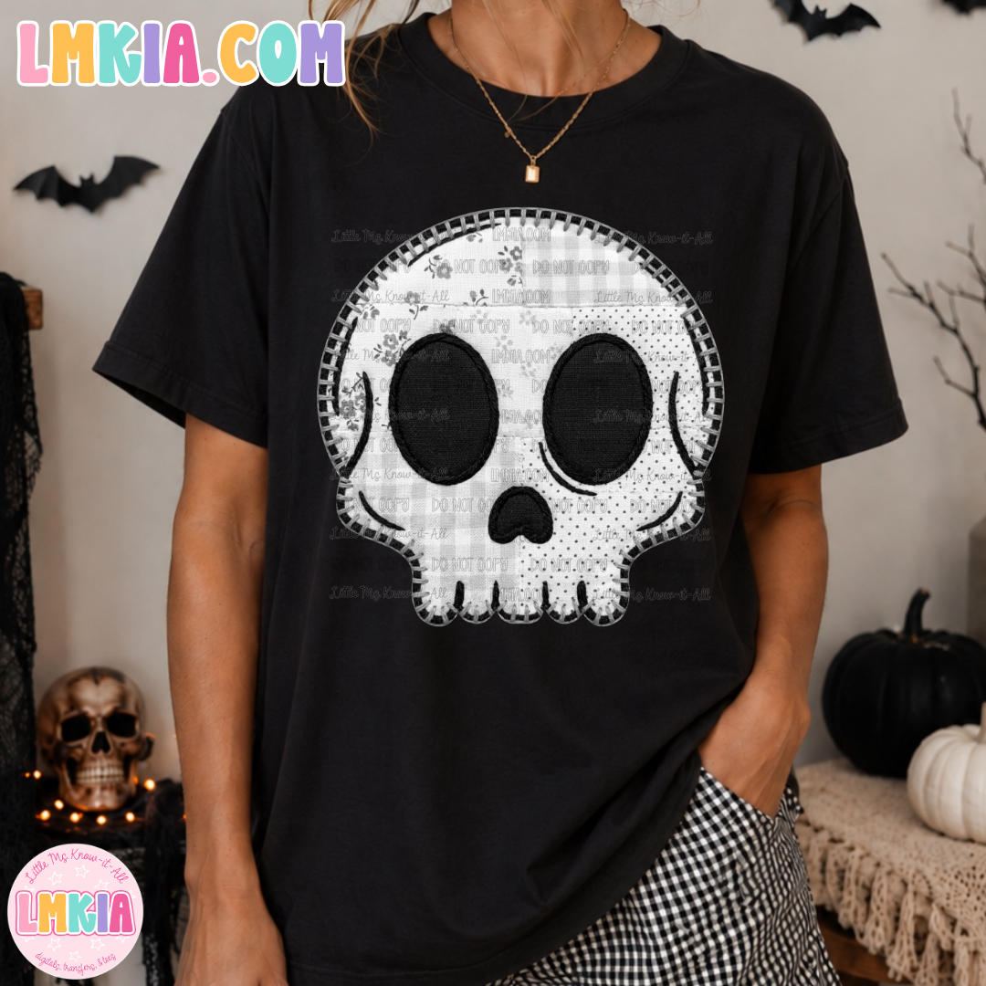Stitched Skull T-Shirt