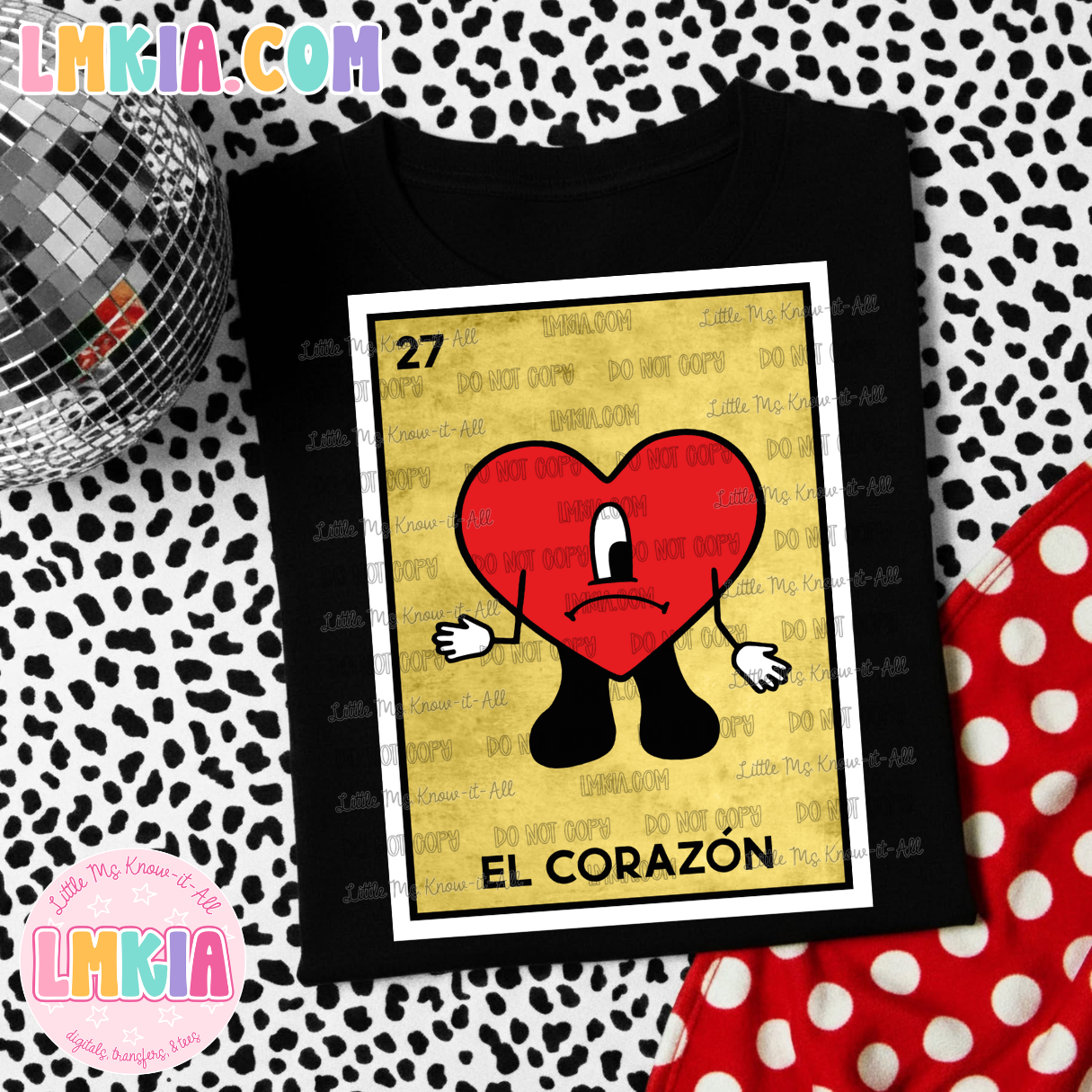 Loteria El Corazon Mexican T-Shirt