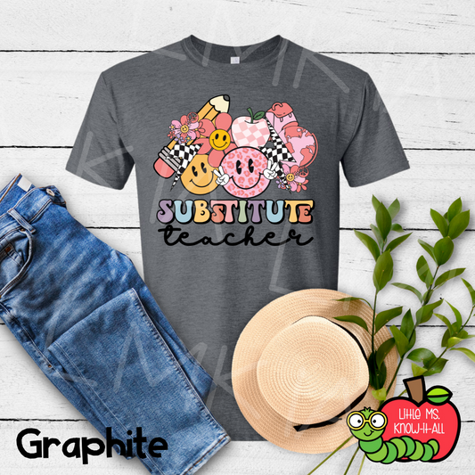 Groovy Substitute Teacher T-Shirt