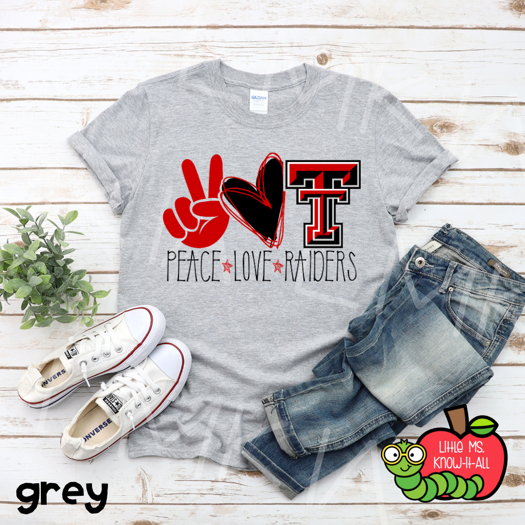 Peace Love Raiders T-Shirt