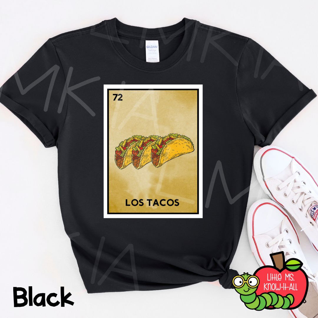 Loteria Los Tacos Mexican T-Shirt