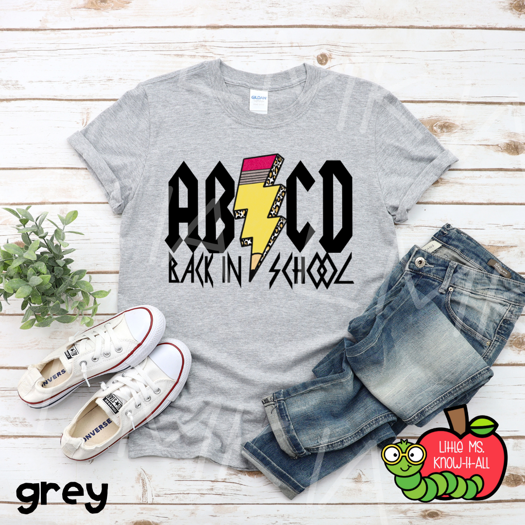 ABCD Back to School Teacher T-Shirt
