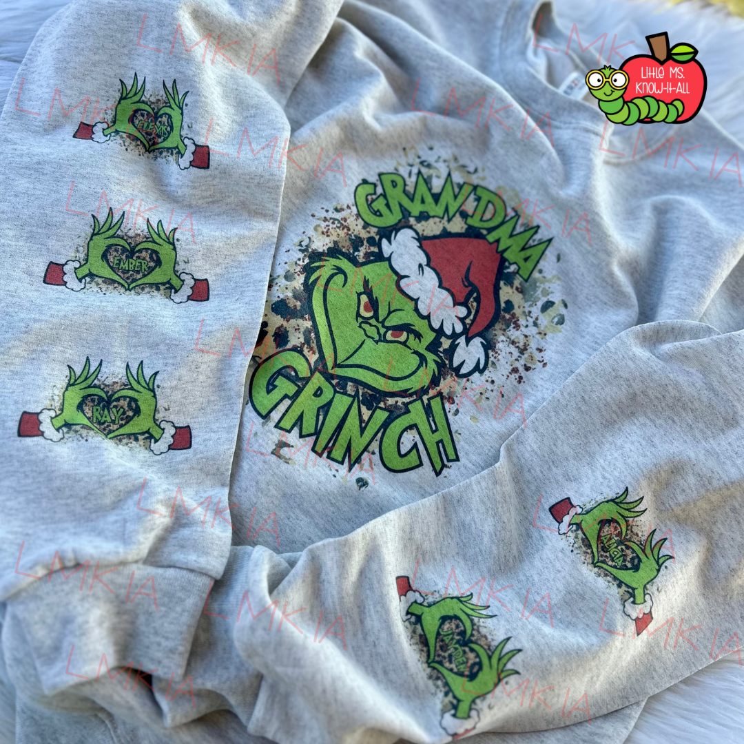 Personalized Christmas Movie Crewneck Sweatshirt