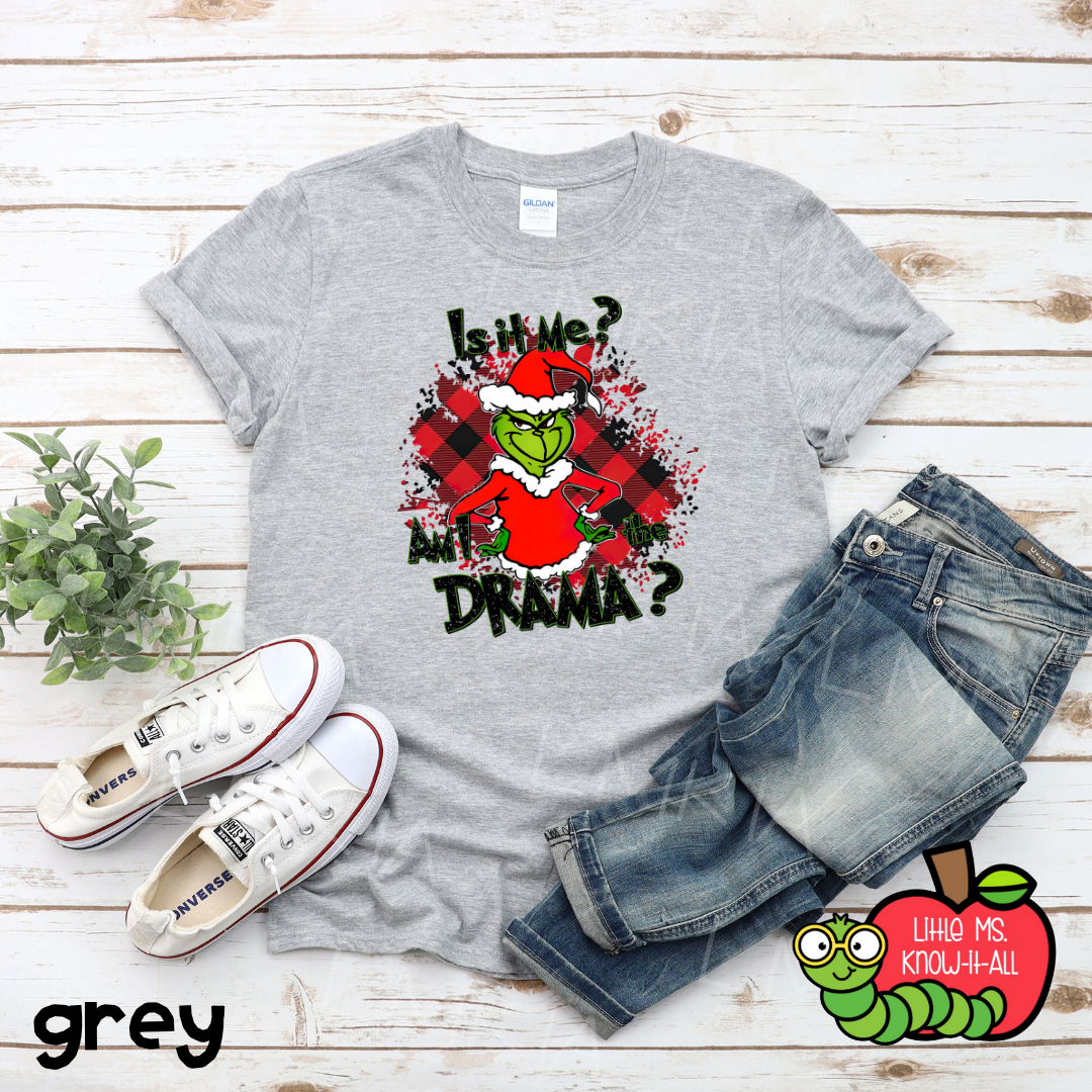Am I the Drama? Buffalo Plaid T-Shirt