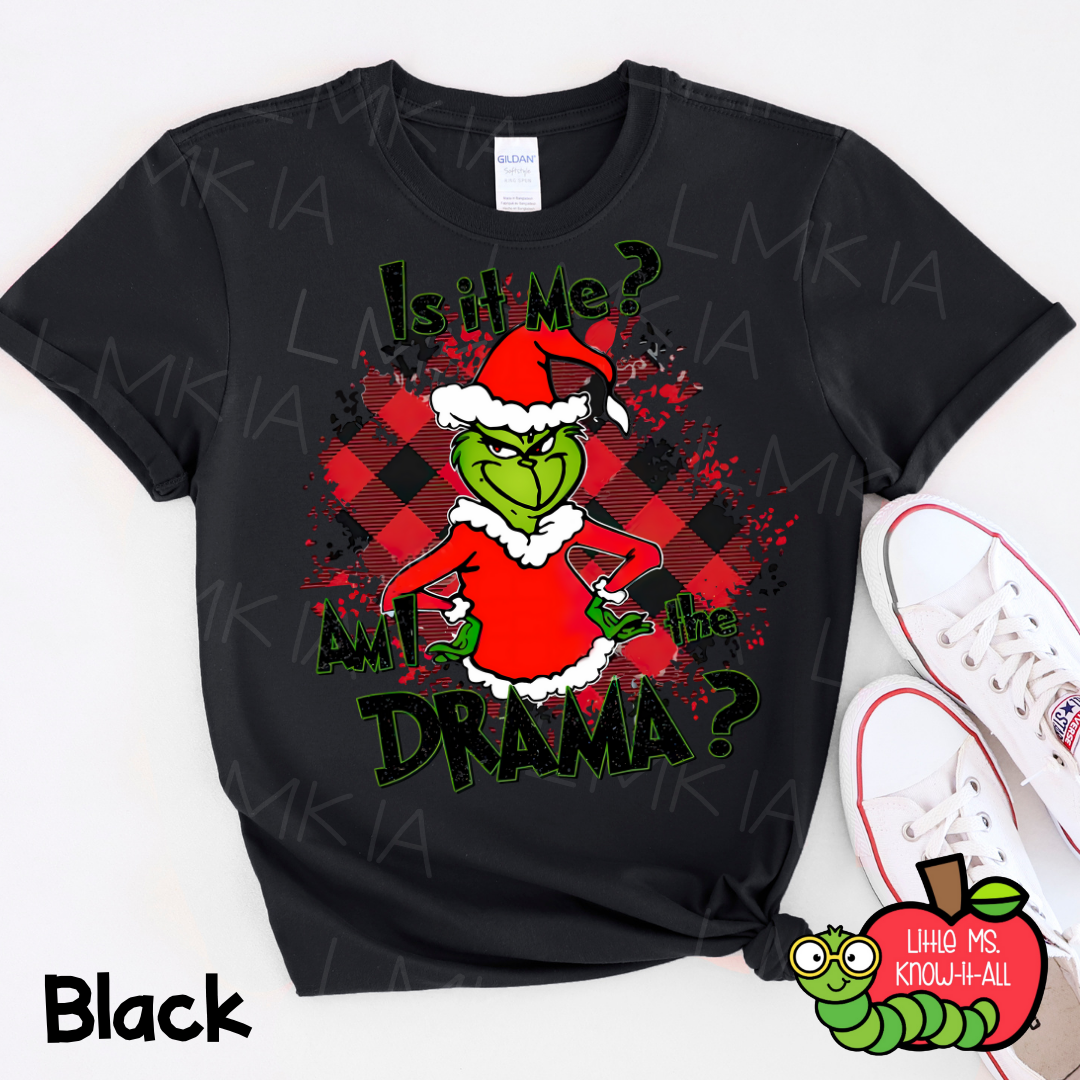 Am I the Drama? Buffalo Plaid T-Shirt