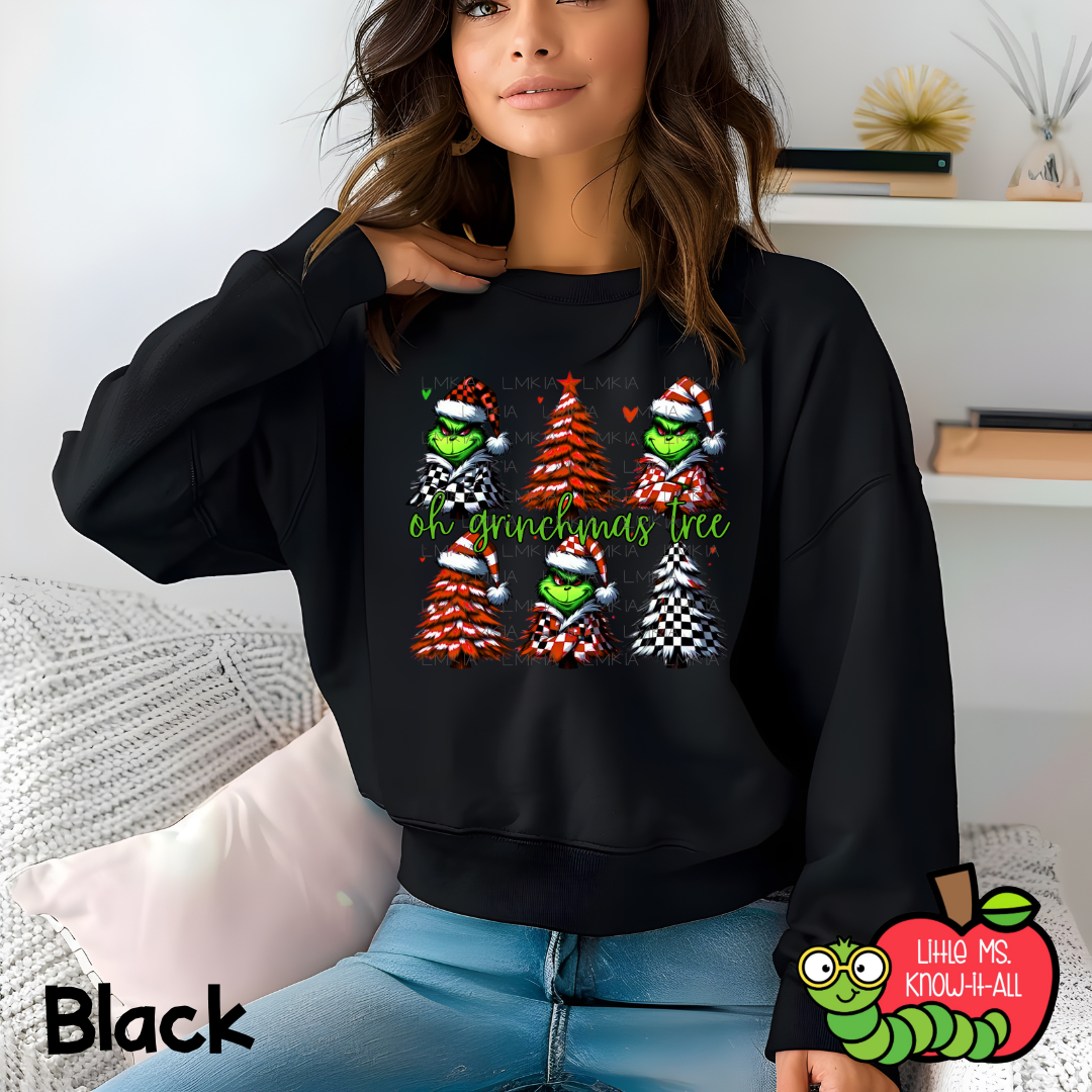 Oh Christmas Tree Red Crewneck Sweatshirt