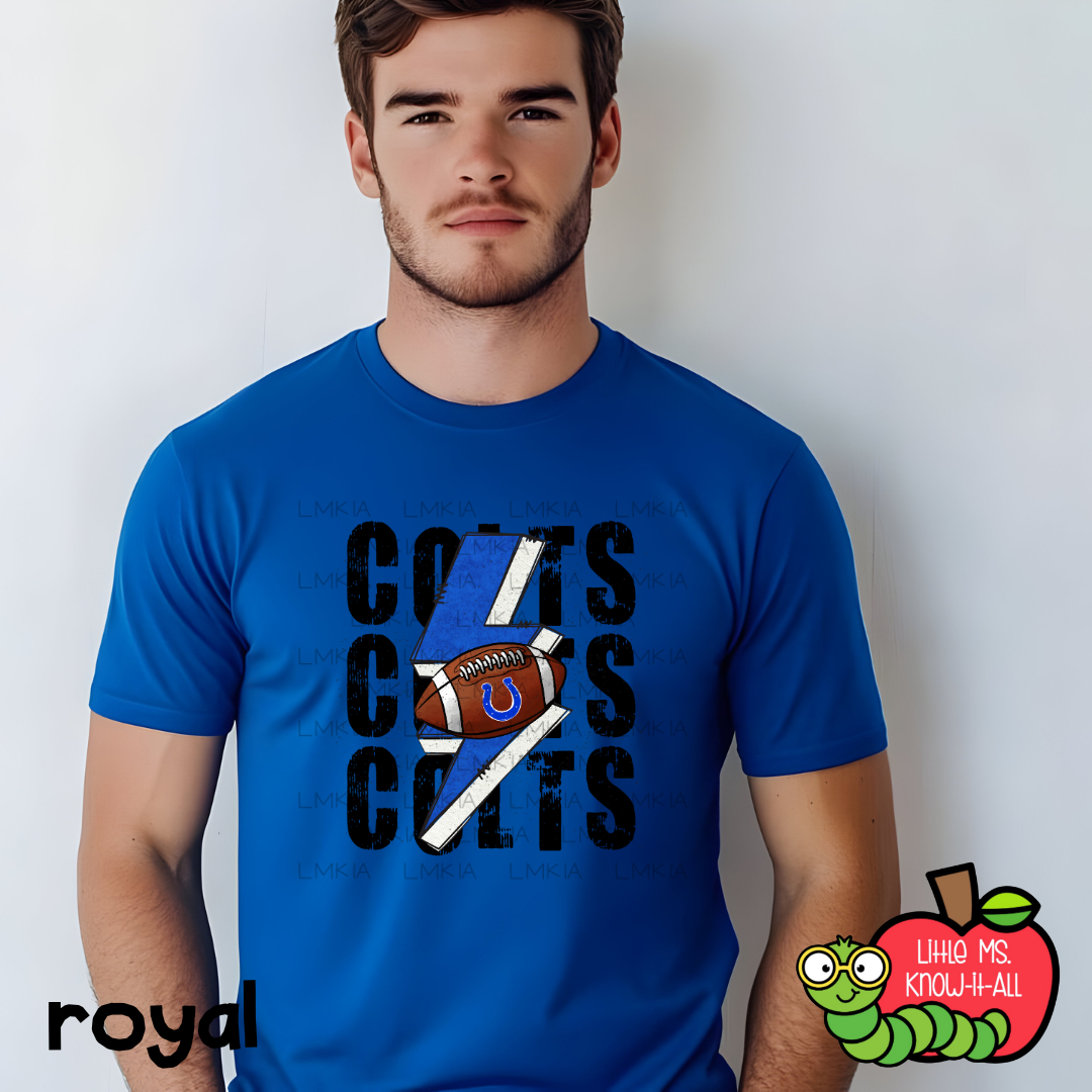 Colts Lightning Football T-Shirt