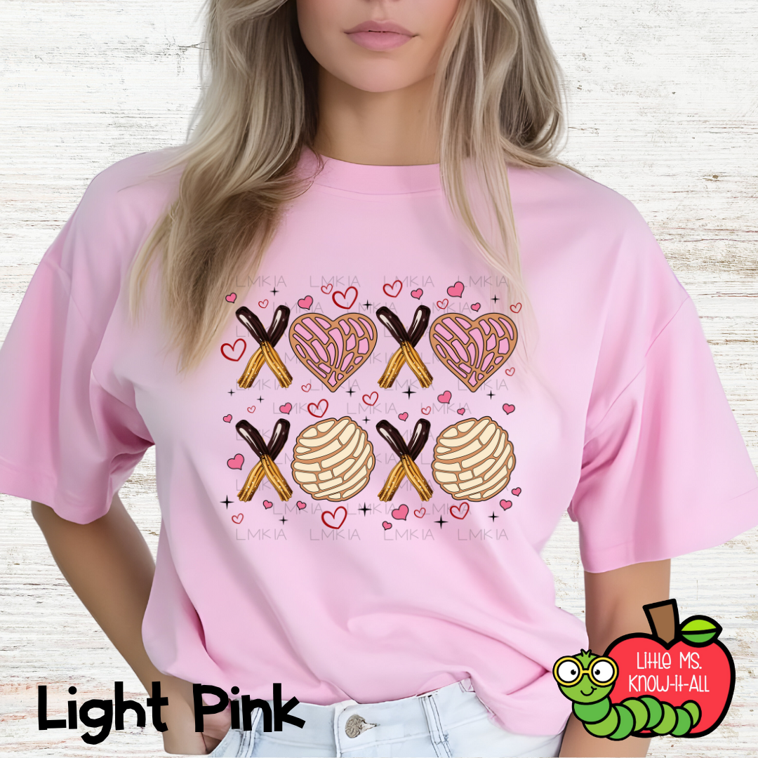 XOXO Churros and Conchas Valentine's Day T-Shirt