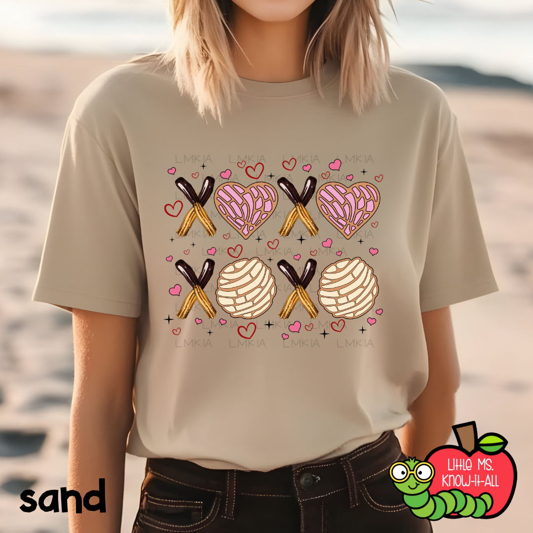 XOXO Churros and Conchas Valentine's Day T-Shirt