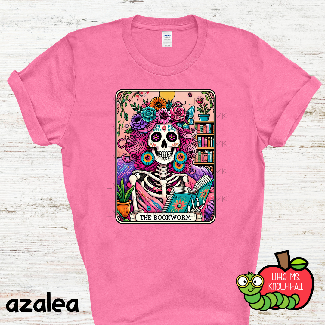 The Book Worm Tarot Card T-Shirt