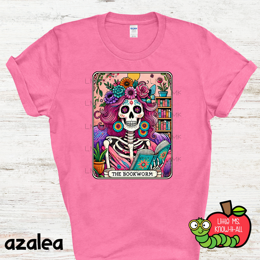 The Book Worm Tarot Card T-Shirt