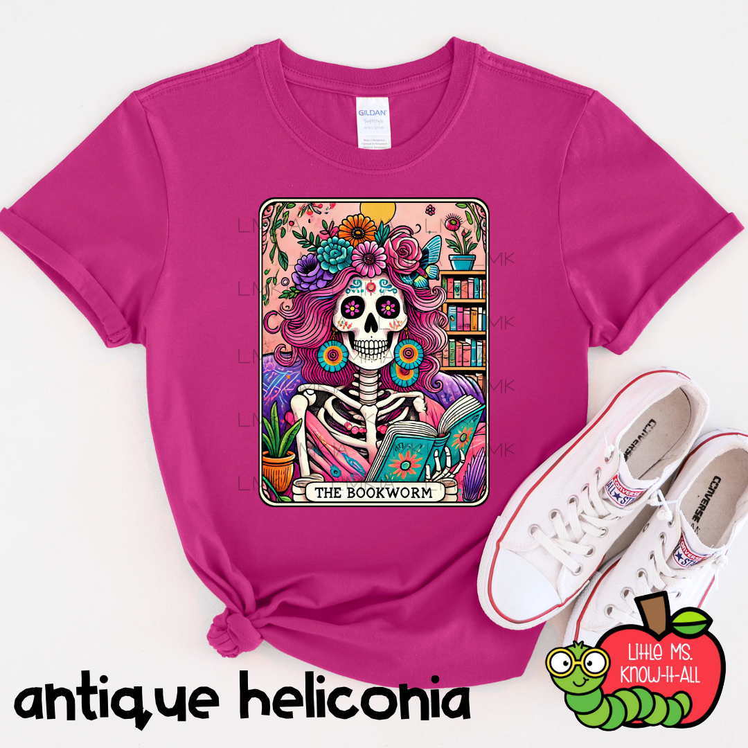 The Book Worm Tarot Card T-Shirt