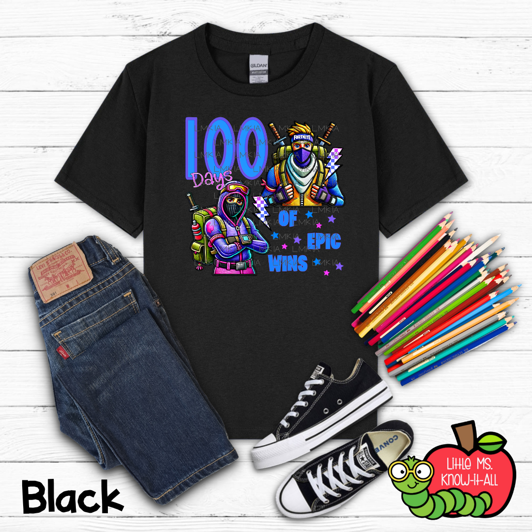 100 Days of Epic Wins Kids T-Shirt