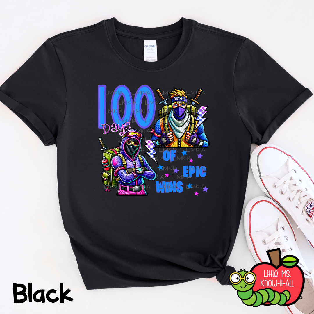100 Days of Epic Wins Adult T-Shirt