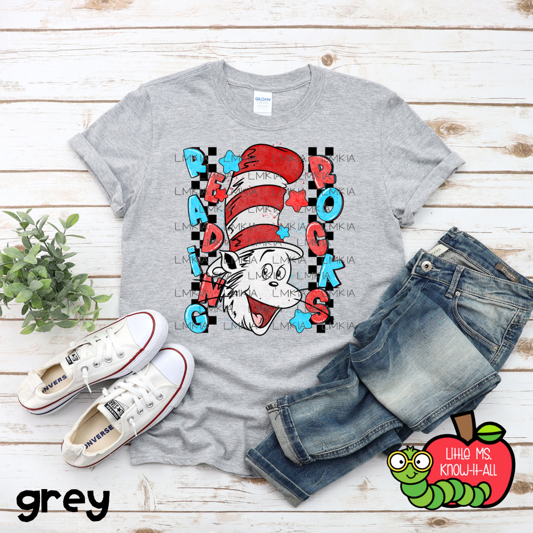 Reading Rocks T-Shirt – Little Ms. Know-it-All
