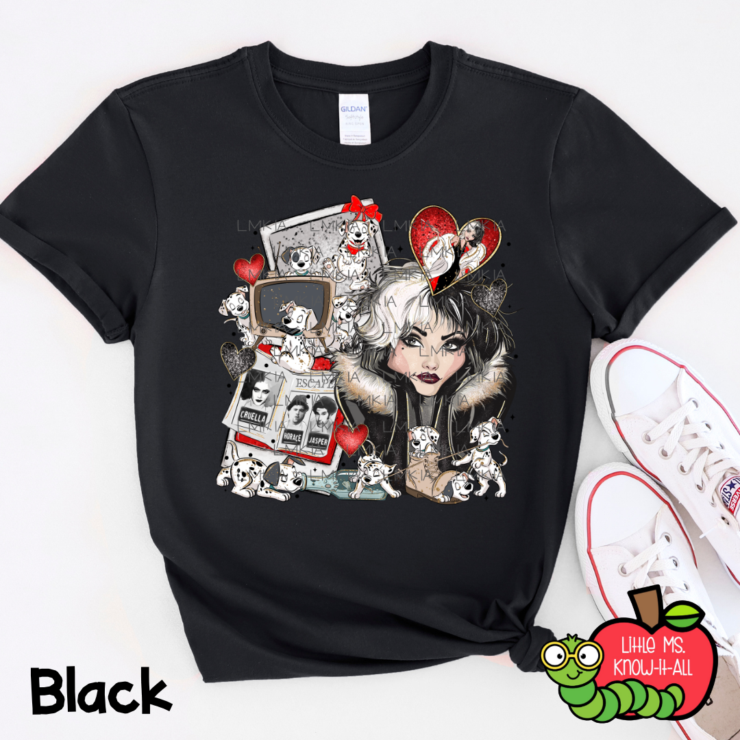 Dalmatian Villain Polaroid T-Shirt