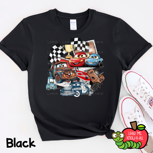 Lightning Car and Friends Polaroid T-Shirt