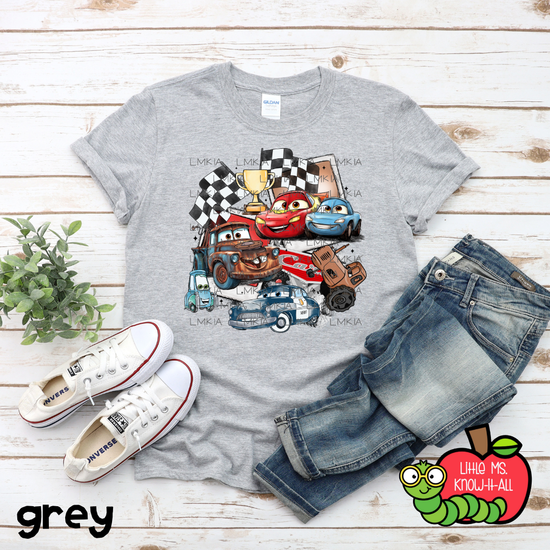 Lightning Car and Friends Polaroid T-Shirt