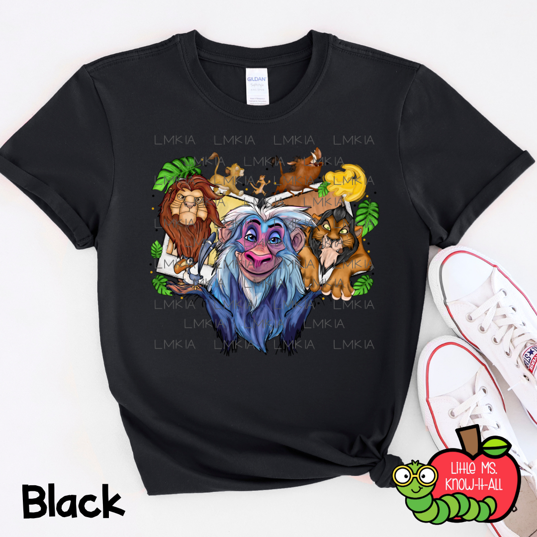 Lion and Friends Polaroid T-Shirt