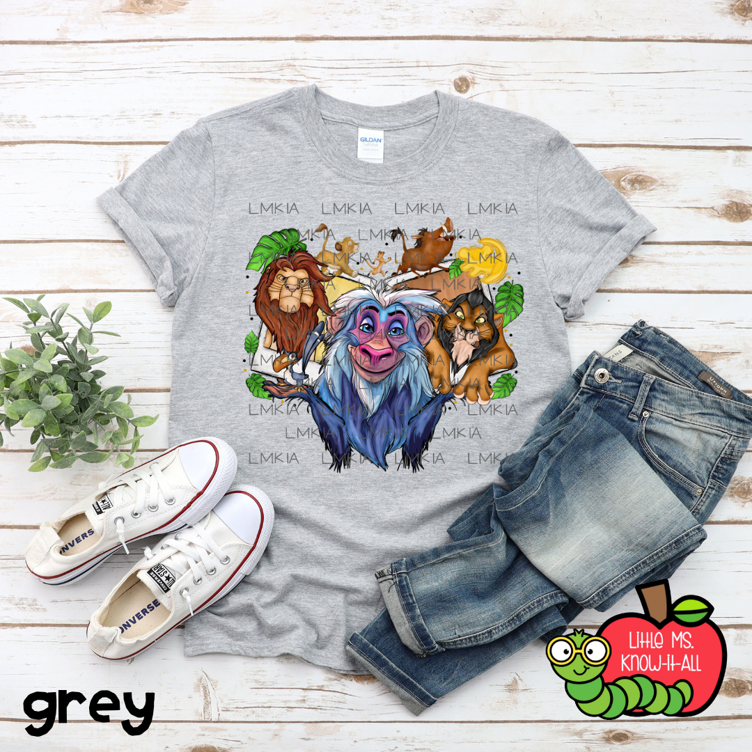 Lion and Friends Polaroid T-Shirt