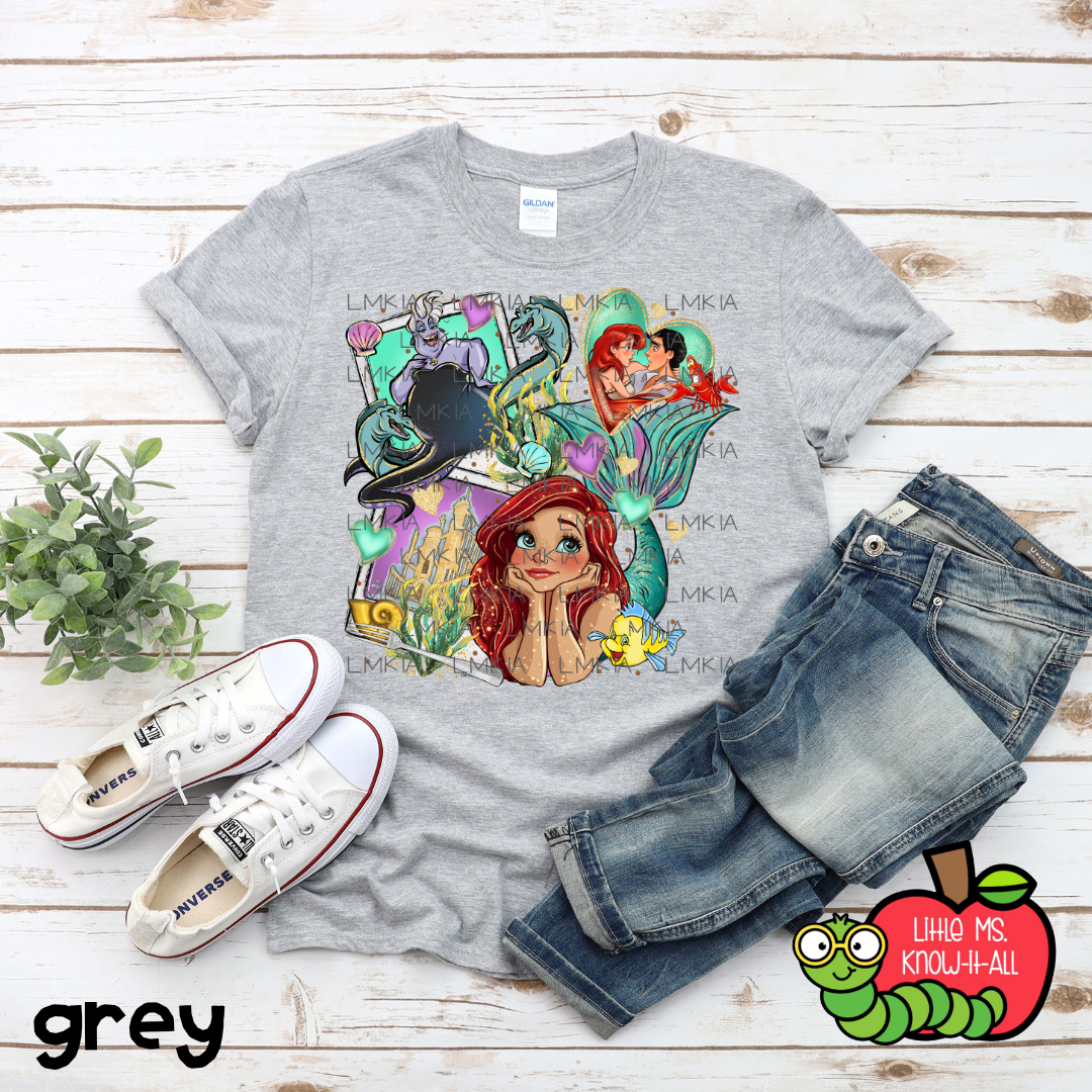 Mermaid Princess Polaroid T-Shirt