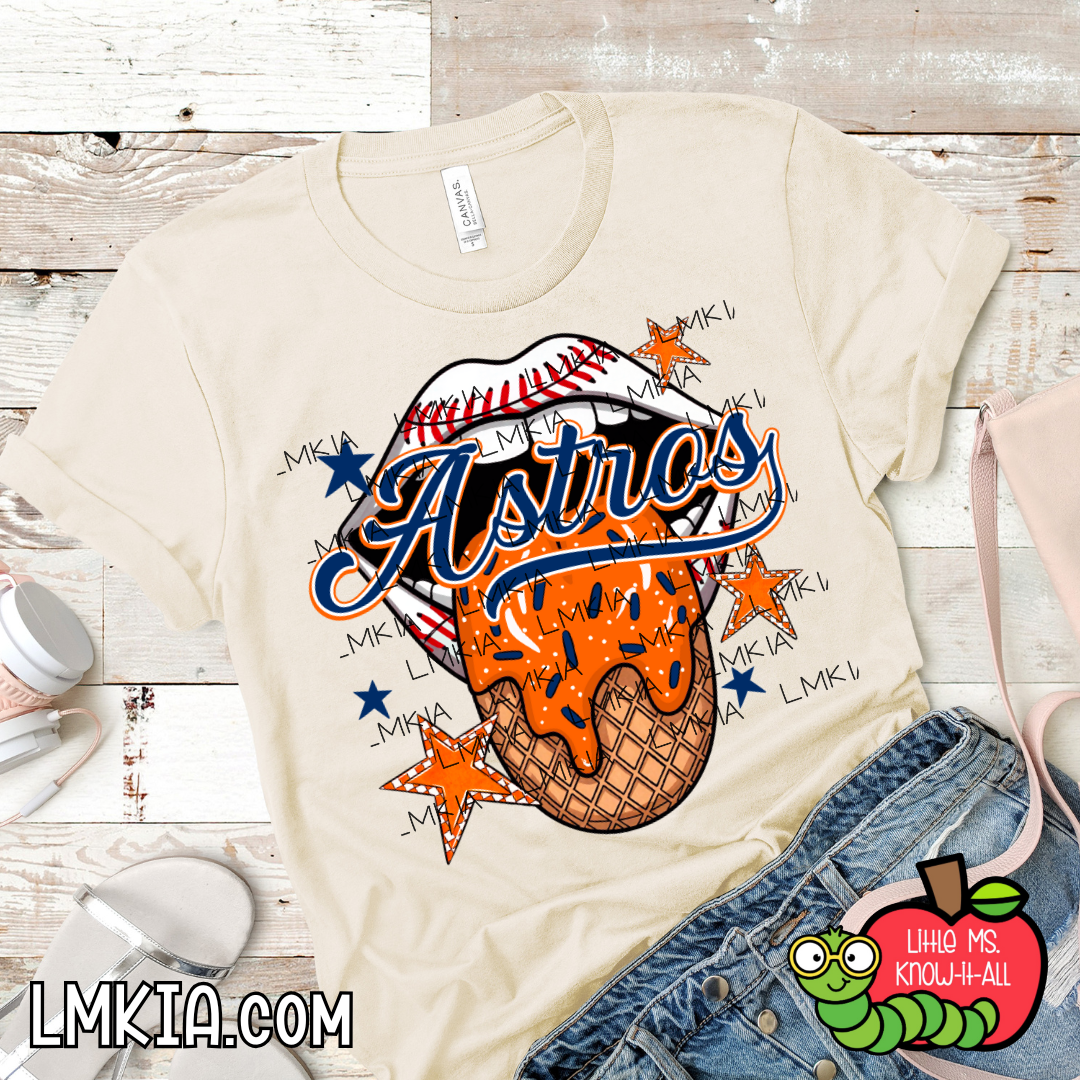 Baseball Team Tongue Drip T-Shirt