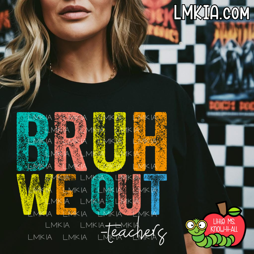 Bruh, We Out Distressed T-Shirt